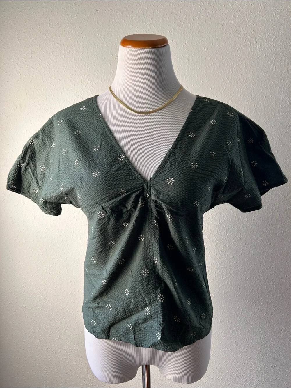 Madewell Voile Puff-Sleeve Top in Floral